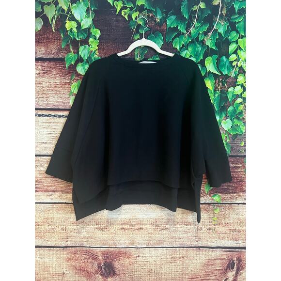 COG The Big Smoke Sweatshirt Pullover Crewneck One Size Black Dolman Sleeves - Picture 1 of 6